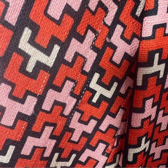 CK BRADLEY Emery Pink Orange Geometric Mod Dress Size Large - Picture 8 of 16